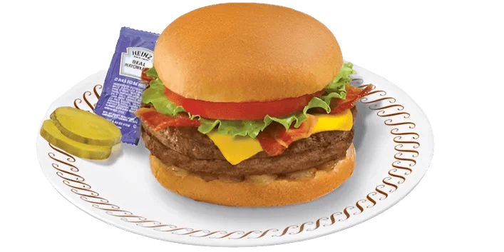 DOUBLE ANGUS 1/4 LBS HAMBURGER WITH BACON